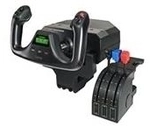 Logitech Saitek Pro Flight Yoke System - Steuerhorn und Gasregler - verkabelt - f&uuml;r