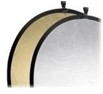 WALSER Walimex Foldable Reflector - Faltbarer Reflektor - Silber/Gold - &Oslash;107 cm