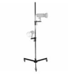Walimex pro Rollstativ 223cm - Robustes Studiostativ mit 2 schnell verschiebbaren