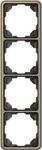 JUNG CD584GB Rahmen 4-fach gold-bronze Aluminium eloxiert Serie CD 500