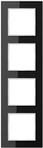 Glasrahmen 4-fach sw waage/senkrecht AC 584 GL sw (AC584GLSW)
