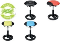 Topstar Sitzhocker Sitness Racer Bob, schwarz / schwarz Bezug: Kunstleder Lotos,