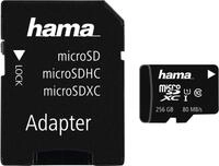 Hama - Flash-Speicherkarte (microSDXC-an-SD-Adapter inbegriffen) - 256GB - UHS Class
