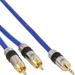 InLine 89934P, INLINE Klinke/Cinch PREMIUM 7m 3,5mm Klinke Stecker an 2x Cinch Buchse
