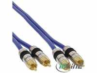 InLine 89705P, InLine Premium - Audiokabel - RCA (M) - RCA (M) - 5,0m - doppelt