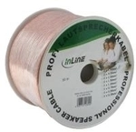 INLINE Lautsprecherkabel 50M 2x 2,5mm&sup2; CCA transparent 50m (98350T)