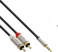 InLine 99243, InLine - Audiokabel - Mini-Phone Stereo 3,5 mm (M) - RCA-Phono x 2 (M)