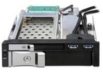 Delock 5.25 Wechselrahmen f&uuml;r 1x 2.5 + 1x 3.5 SATA HDD + 2x USB 3.0 Ports (47209)