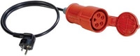 16 A CEE-Kupplung auf Schutzkontaktstecker Passend f&uuml;r Details VDE 0701/0702