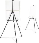 Walimex pro Staffelei L 50-165 cm, Leinwandstaffelei aus Aluminium inkl.