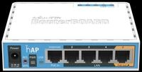 MikroTik RouterBOARD hAP - Wireless Router 4-Port-Switch 2,4 GHz (RB951Ui-2nD)