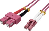 VALUE 21.99.8760, VALUE LWL-Kabel 50/125&micro;m OM4, LC/SC, violett 0,5m (21.99.8760)