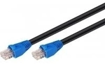 Wentronic Goobay CAT 6 Outdoor-Patchkabel, U/UTP, Schwarz, Blau, Schwarz-Blau, 75 m -