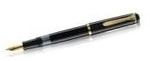 Pelikan F&uuml;llhalter M 200, schwarz, Federbreite: M vergoldete Edelstahlfeder,