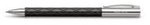 FABER-CASTELL Drehkugelschreiber AMBITION Rhombus, schwarz Strichst&auml;rke: B, mit