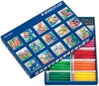 STAEDTLER Fasermaler Noris Club jumbo, 144er Schulbox Minenst&auml;rke: 3.0 mm, rund,