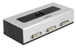 Delock Umschalter DVI 2 Port manuell bidirektional (87664)