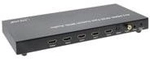 InLine&reg; HDMI Switch/Umschalter, 4-fach, 4Kx2K kompatibel mit Audio out (65017)