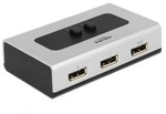 DeLock - Video/Audio-Schalter - 2 x DisplayPort - Desktop (87668)