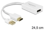 Delock - Videokonverter - HDMI, DisplayPort - DisplayPort - wei&szlig; - retail (62496)