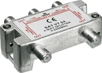 Wentronic 67003, Wentronic Goobay SAT-Verteiler, 4-fach - F&uuml;r Satelliten-Anlagen