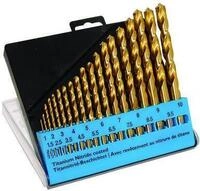 C.K. HSS Metall-Spiralbohrer-Set 19teilig T3291 TiN DIN 338 Zylinderschaft 1 Set