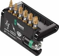Wera Bit-Check 7 PZ Diamond 1 - Schraubendreher-Bitsatz - 7 St&uuml;cke - in Halter