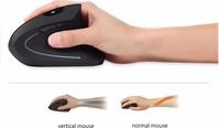 Perixx USB-Maus Optisch Perimice-713L Ergonomisch Schwarz (11517)