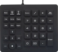 Renkforce USB-Nummernblock Spritzwassergesch&uuml;tzt, Staubgesch&uuml;tzt, mit Trackball