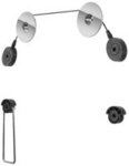 Wentronic TV EasyMount L - 400 x 400 mm - 400 x 400 mm - Schwarz - Silber - Box - L