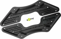 Wentronic 60134, Wentronic Goobay VESA Adapter f&uuml;r TV-Wandhalter, Schwarz - zur