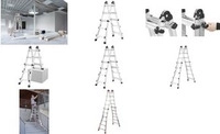Hailo Alu-Teleskopleiter M80, 4 x 6 Sprossen variierbare...