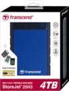 Transcend StoreJet 25H3 - Festplatte - 4 TB - extern (tragbar) - 2.5 (6.4 cm) - USB