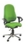 Topstar B&uuml;rostuhl Sitness 25,40cm (10), Stoffbezug: blau ergonomischer Orthositz,