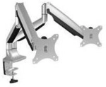 ICY BOX IB-MS504-T - Befestigungskit - einstellbarer Arm - f&uuml;r 2 Monitore - Schwarz,