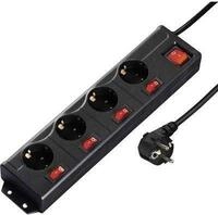 Hama 4 + 2,50cm (1) - Steckdosenleiste - Wechselstrom 230 V - 3500 Watt -