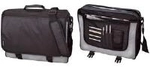 LiGHTPAK Umh&auml;ngetasche WAVE, Polyester, schwarz/grau Schultergurt mit abnehmbarem