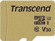 Transcend 500S - Flash-Speicherkarte (microSDHC/SD-Adapter inbegriffen) - 16 GB -