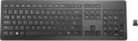 HP Premium - Tastatur - kabellos - 2,4 GHz - Deutsch - Abgeglichenes anodisiertes