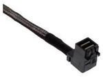 InLine&reg; Mini SAS HD Kabel, SFF-8643 gewinkelt zu 4x SATA + Sideband, 0,5m (27631A)