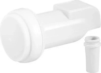 Wentronic 67269, Wentronic Goobay Universal Single LNB, Wei&szlig;-Grau - digitaler