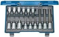 Gedore 6129360 Innen-Sechskant Steckschl&uuml;ssel-Bit-Einsatz-Set 15teilig 1/2...