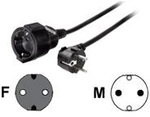 Hama Profi - Spannungsversorgungs-Verl&auml;ngerungskabel - CEE 7/7 (SCHUKO) (W) - CEE