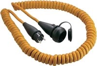 as-Schwabe 70415 Stromkabel Orange 5 m Netzstecker Typ E+F Netzstecker Typ F (70415)