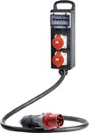 AS Schwabe 60806 Vollgummi-Verteiler-Leiste S 10 32 A 32 A 1 CEE-Stecker 32 A, 5polig