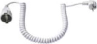 Schuko-Spiralverl. 230V/16A, wei&szlig;, 2m (672.280)