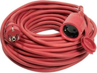 as-Schwabe 60215 Stromkabel Rot 15 m Netzstecker Typ F (60215)