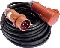AS Schwabe Strom Verl&auml;ngerungskabel [ CEE-Stecker - CEE-Kupplung] 16 A Schwarz...