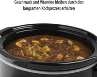 Tristar VS-3915 Langsamer Kocher - 180 W - 230 V - Drehregler - Schwarz - Edelstahl -
