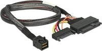 Delock Kabel SFF-8643 Stecker > U.2 SFF-8639 Buchse + SATA Stromanschluss 50 cm